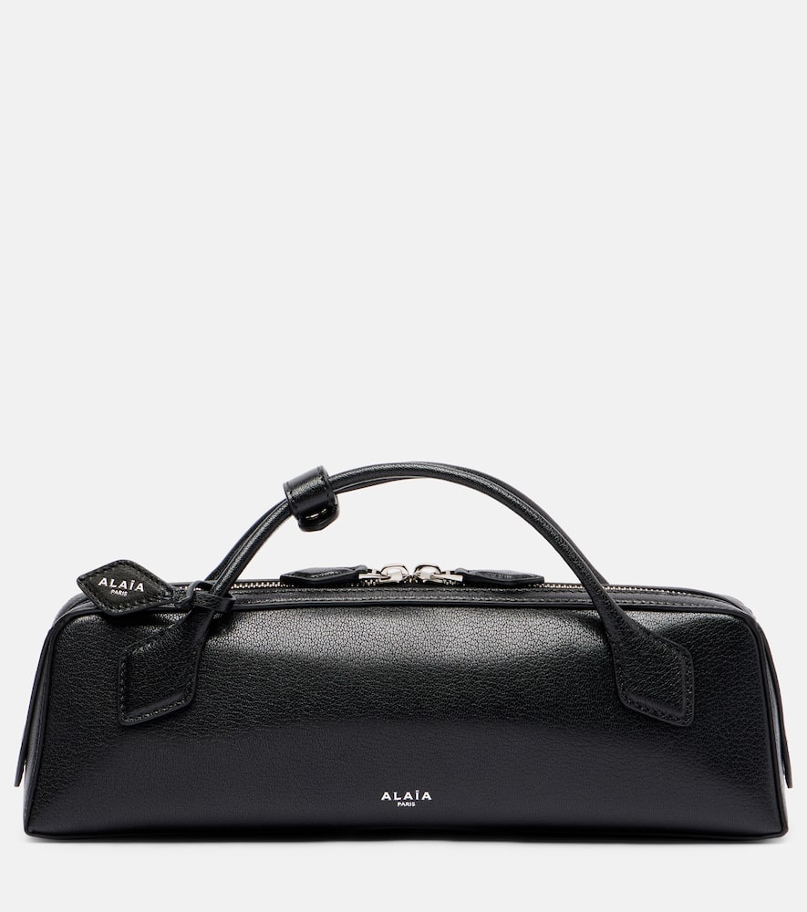 Alaïa Le Teckel Top-handle Bag In Grained Leather In Black