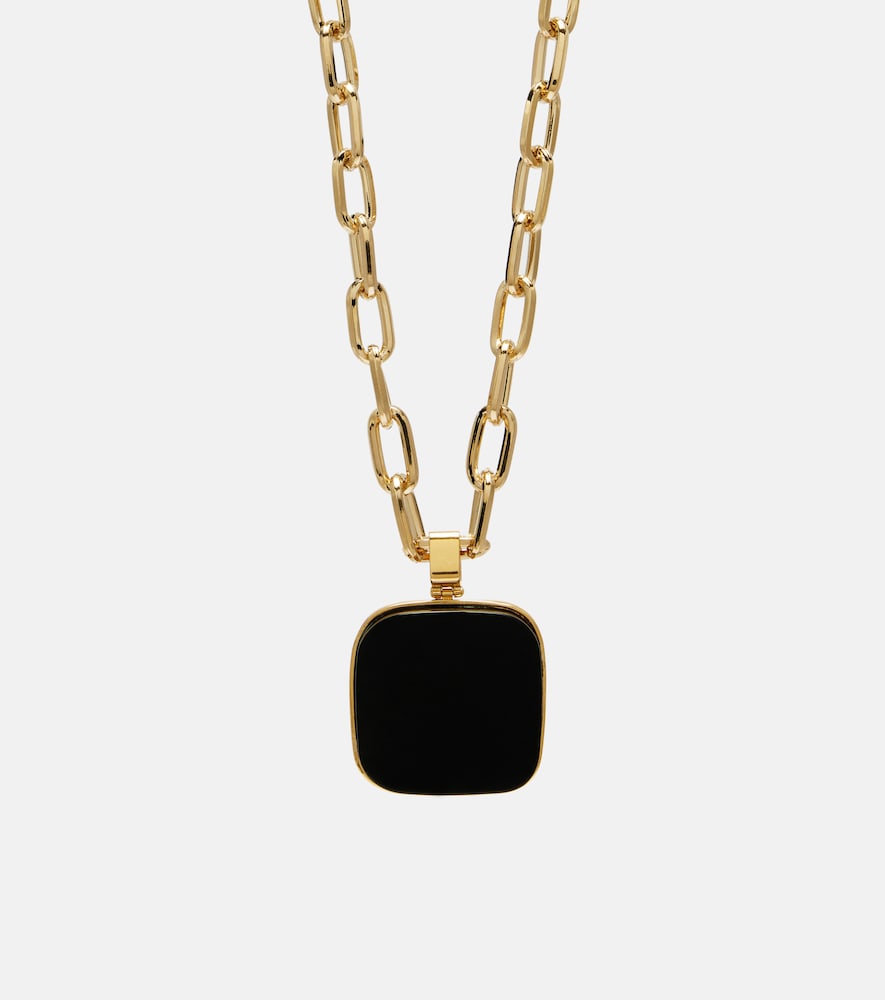 La DoubleJ Onyx pendant necklace