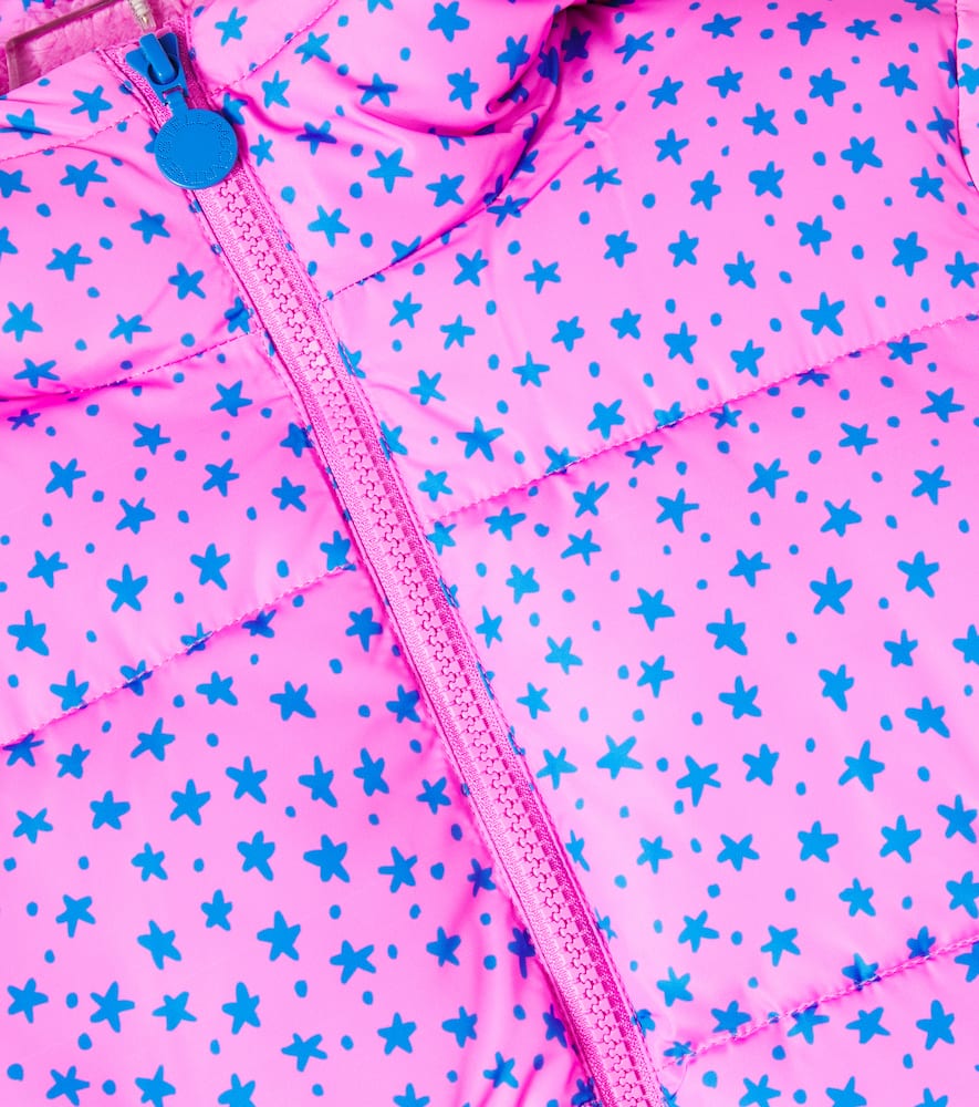 Stella Mccartney Printed Puffer Jacket In Pink