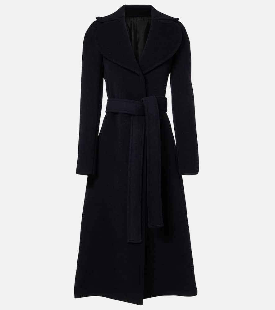 Alaïa Tailored Wool Coat In Blue