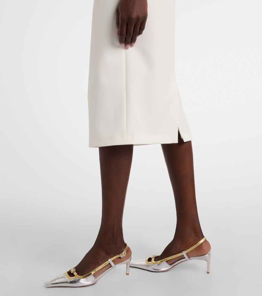  Safiyaa Safiyaa Bridal Meryl Crãªpe Midi Dress 