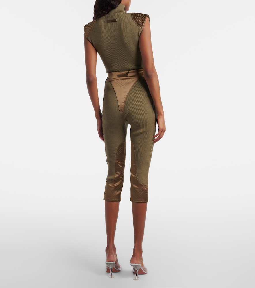 Wool-Blend Capri Pants