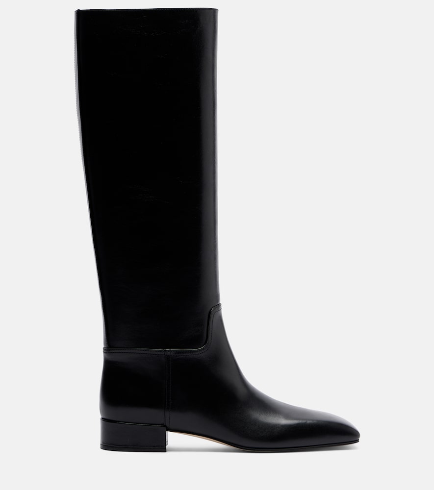  Christen Christen Classic Square Leather Knee-high Boots 