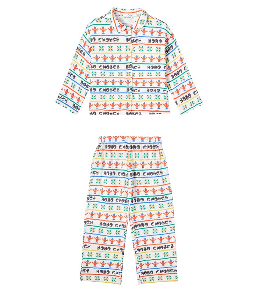 Bobo Choses Printed Cotton Pajamas In Multi