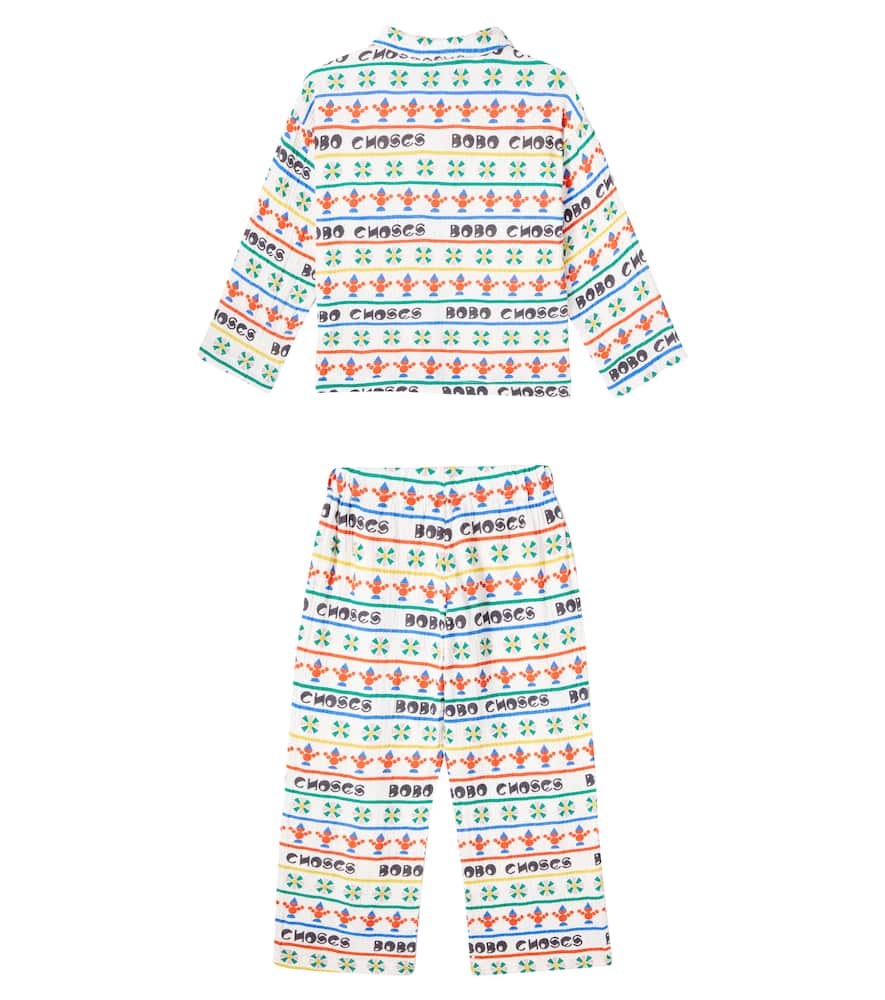 Bobo Choses Printed Cotton Pajamas In Multi