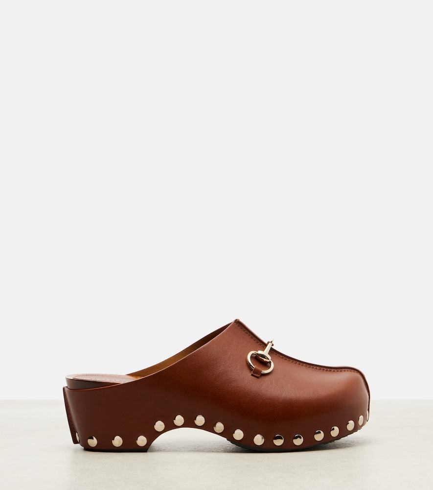 Gucci Gucci Clogs Horsebit Aus Leder 