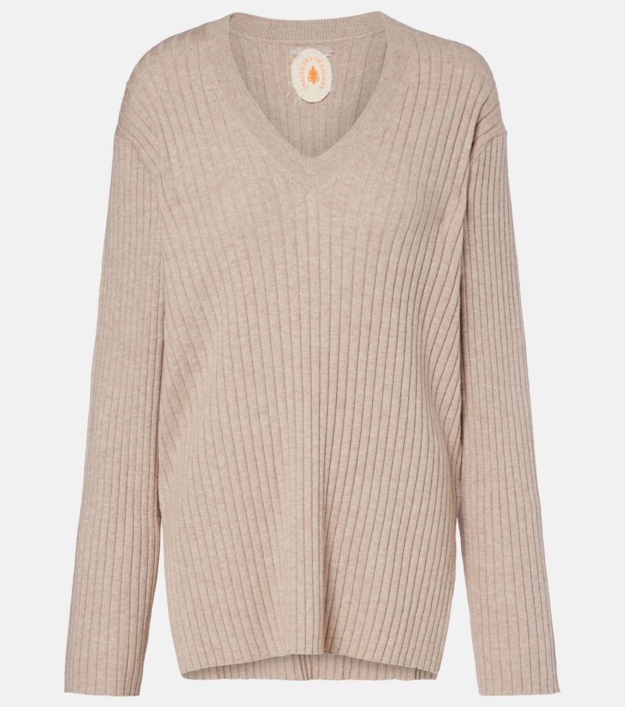 Jardin des Orangers Ribbed-knit cotton and cashmere sweater