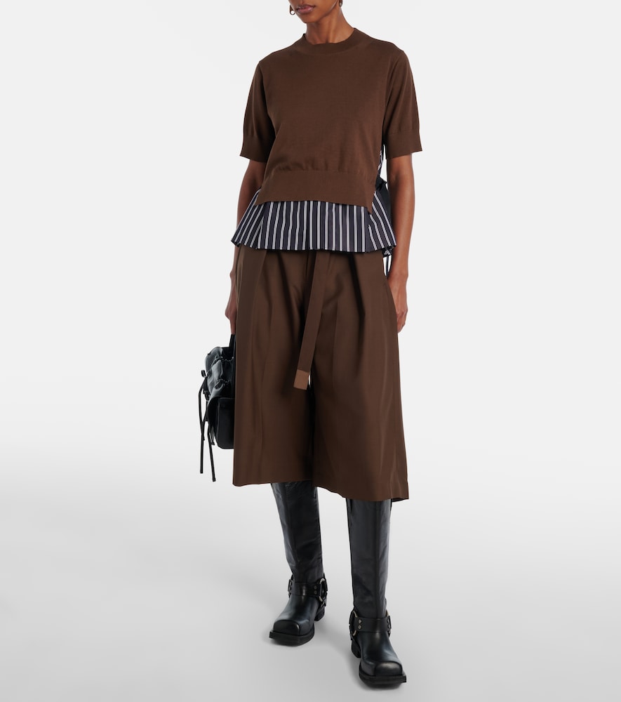 Sacai Paneled top