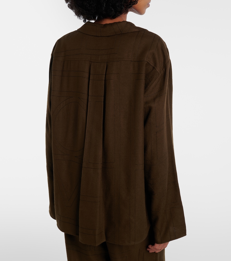 Logo Flannel Pajama Shirt