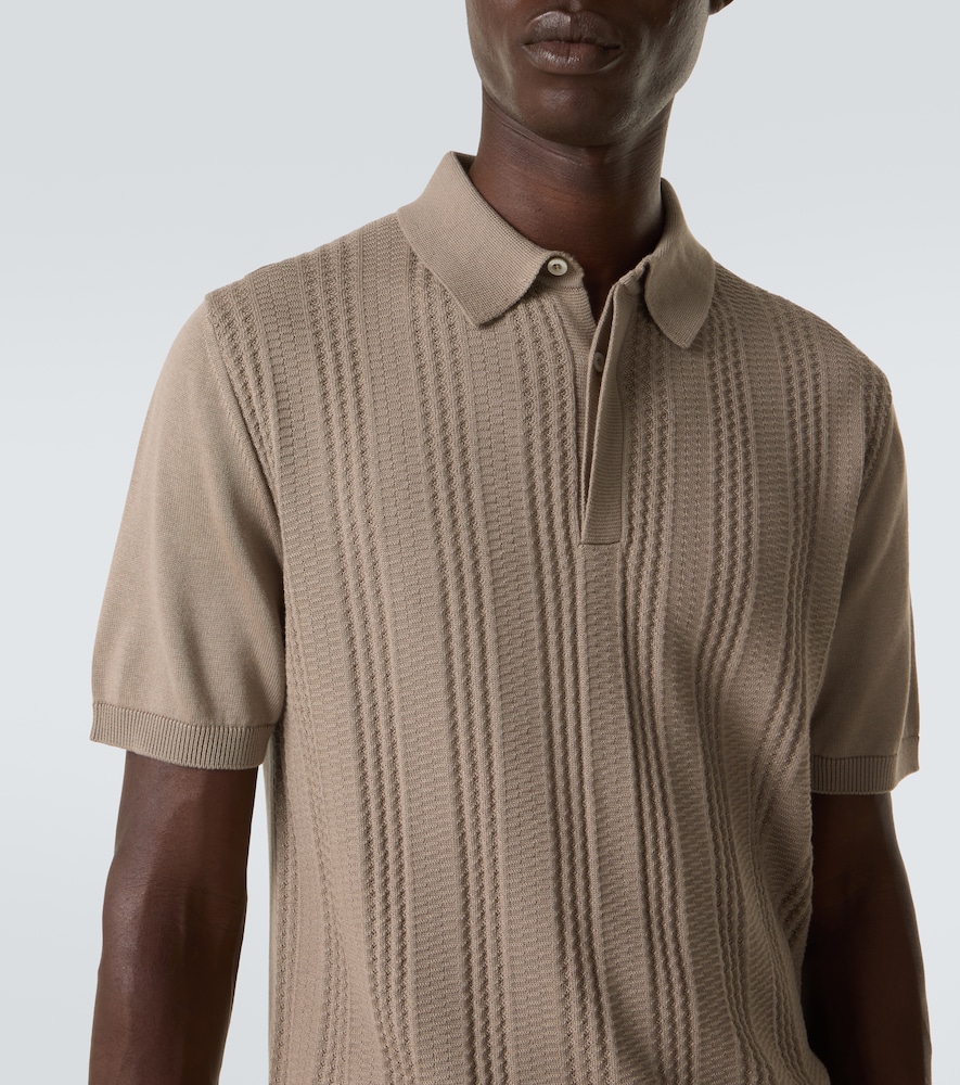  Canali Canali Polohemd Aus Einem Baumwollgemisch 