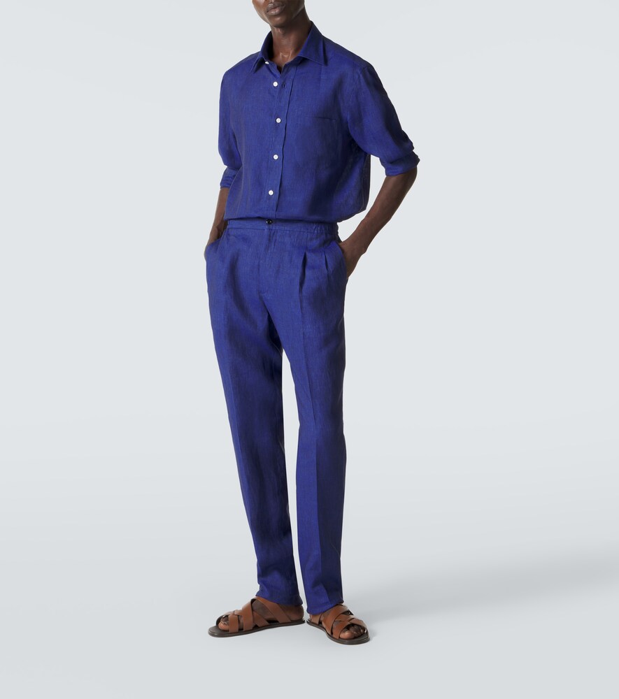  Rubinacci Rubinacci Linen Tapered Pants 