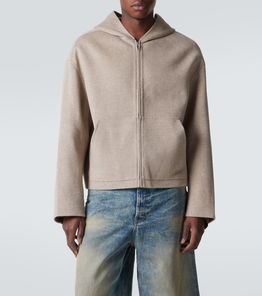  Acne Studios Acne Studios Kapuzenjacke Aus Wolle Und Kaschmir 