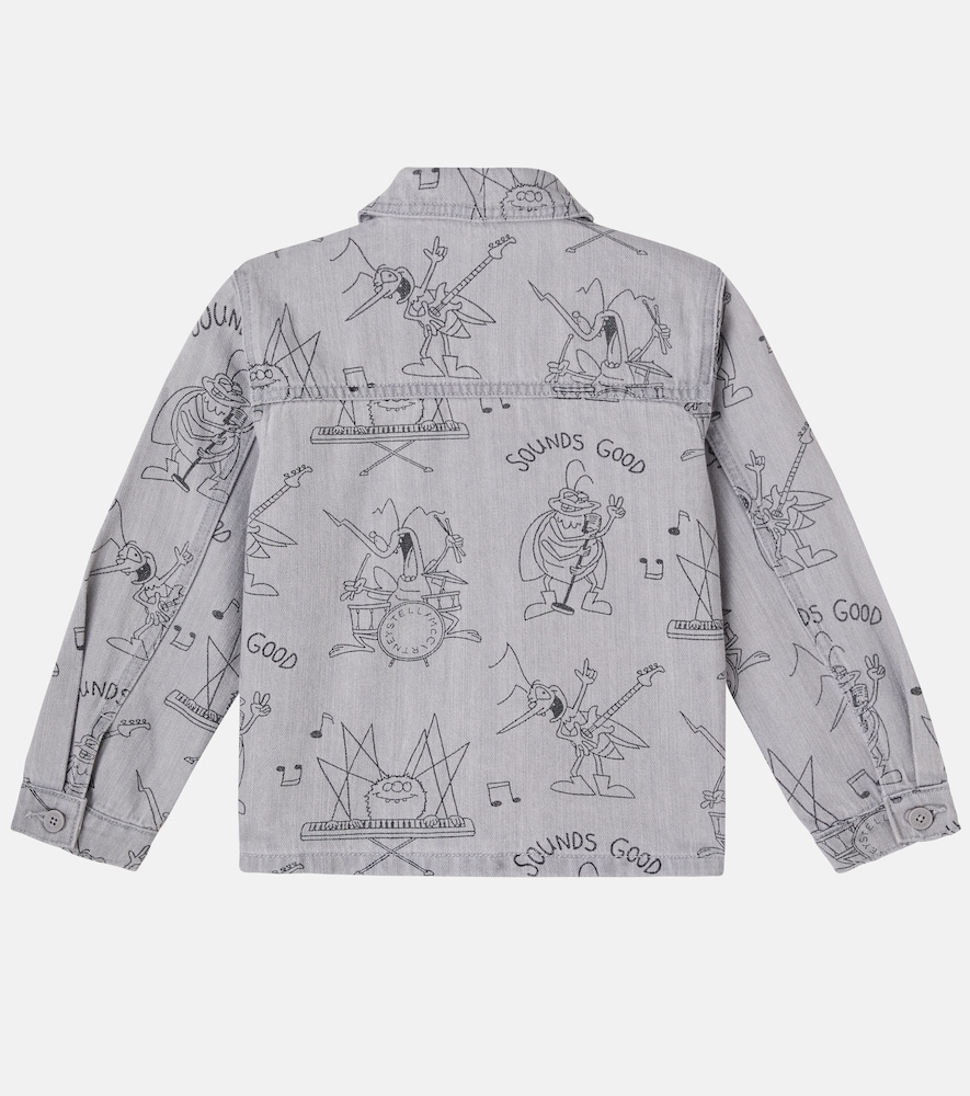  Stella Mccartney Kids Stella Mccartney Kids Printed Denim Jacket 