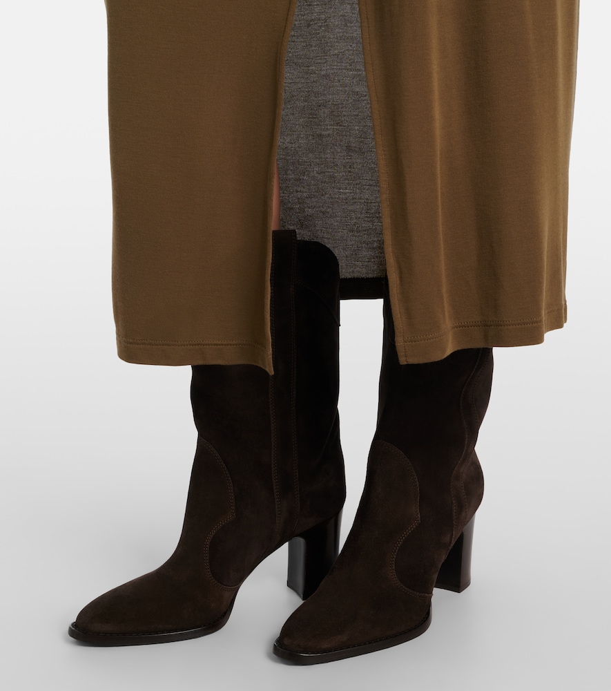 Paris Texas Belle suede ankle boots