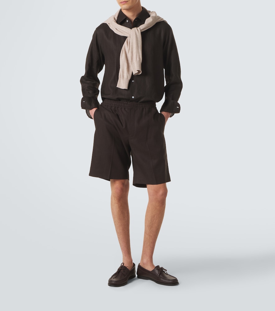  Zegna Zegna Shorts Aus Leinen 