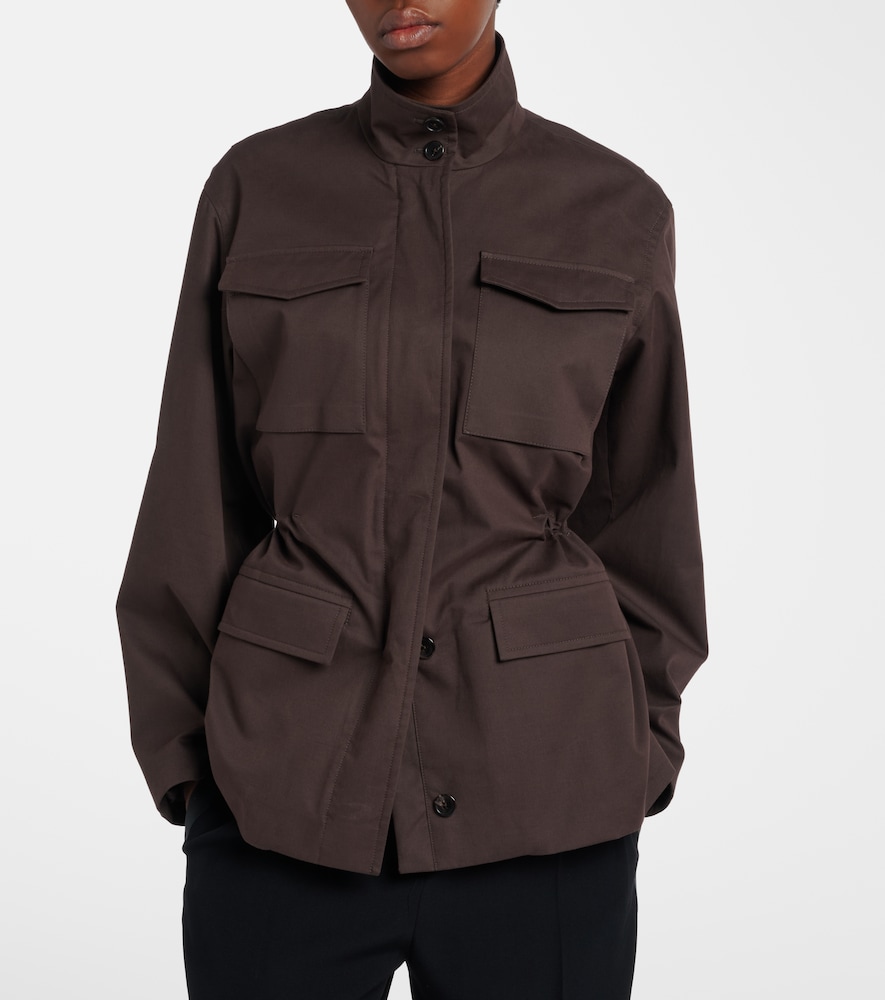 The Row Floriane cotton and cashmere field jacket