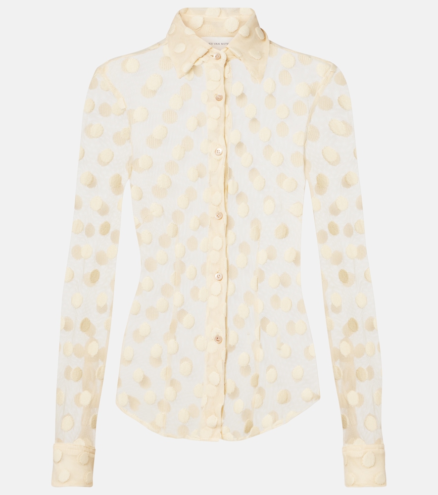 Dries Van Noten Chemise en coton mlang pois 416 €
