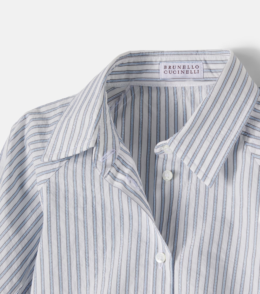  Brunello Cucinelli Kids Brunello Cucinelli Kids Hemd Aus Einem Baumwollgemisch 