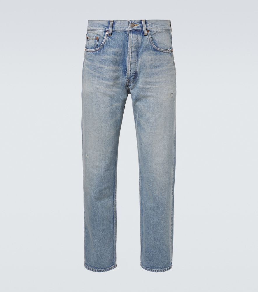 Saint Laurent Distressed straight jeans