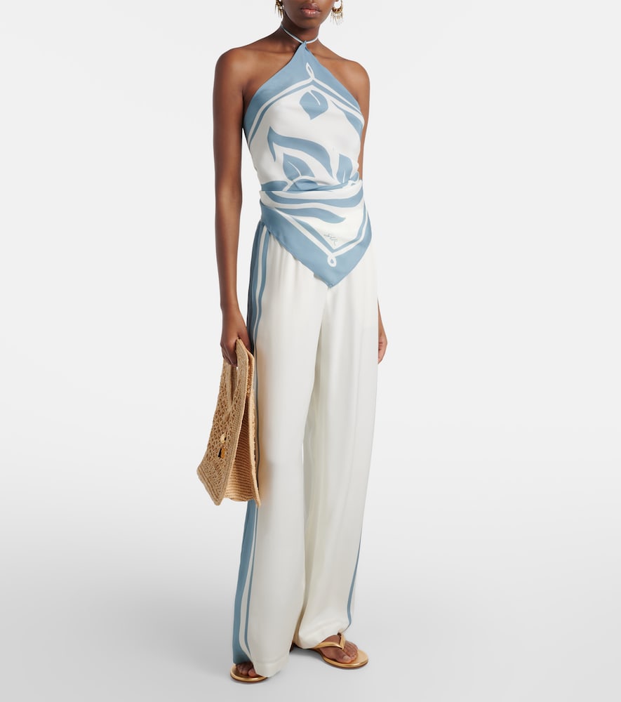 SIR Lilou silk wide-leg pants