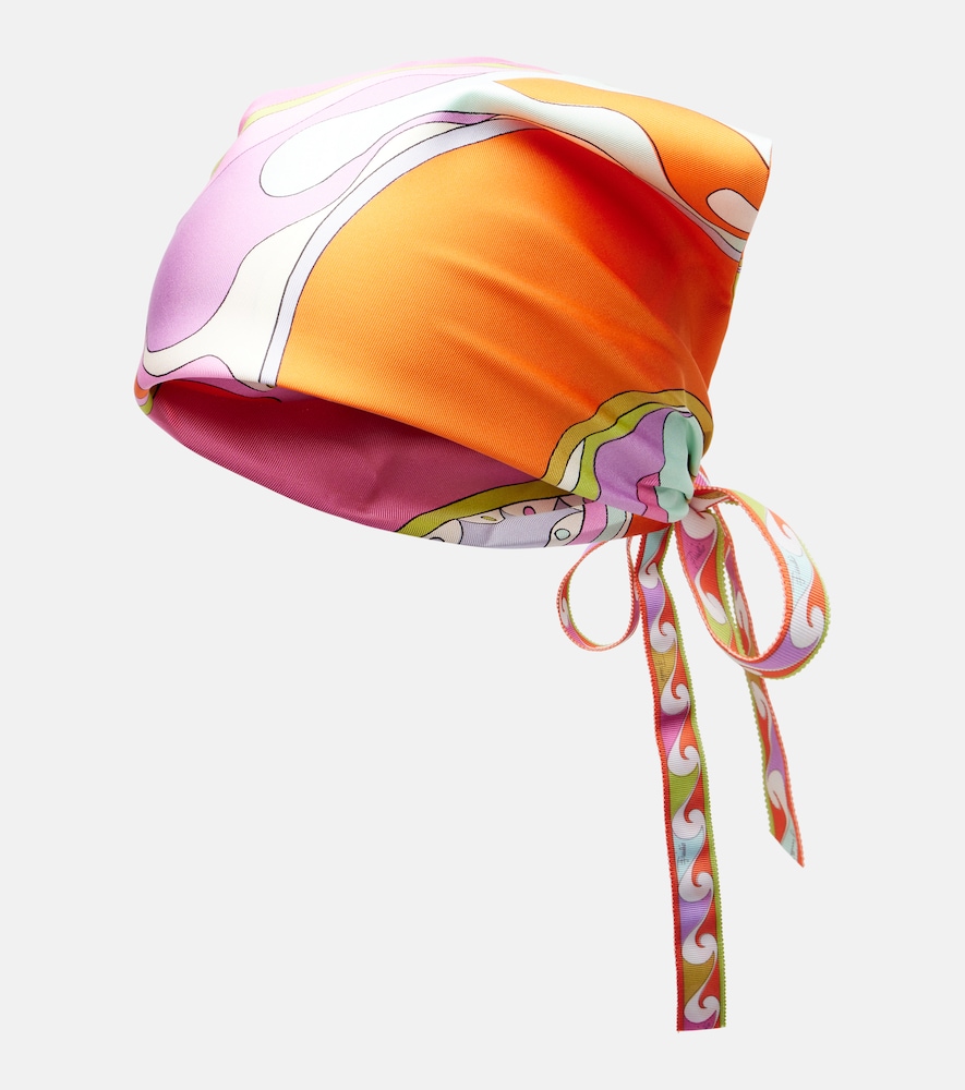Tuch Orchidee aus Seiden-Twill