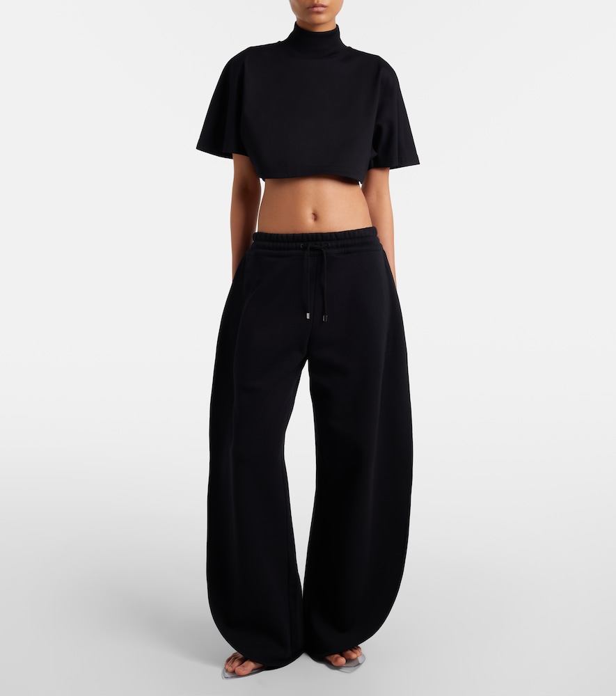 Alaïa Invisible Satin Thong Sandals