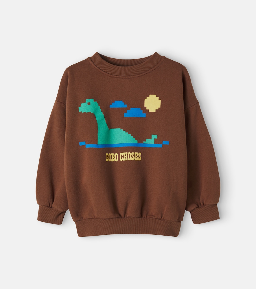 Bedrucktes Sweatshirt aus Baumwoll-Jersey