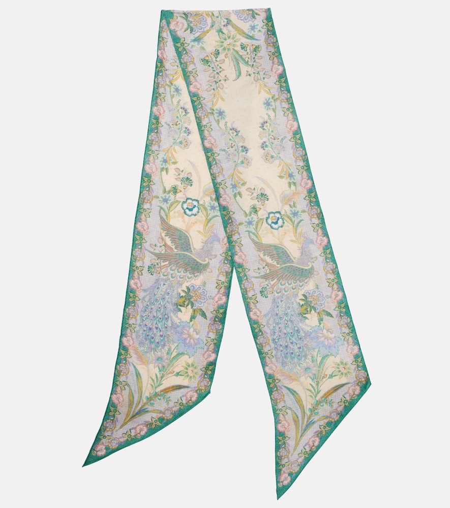 Zimmermann Floral silk scarf