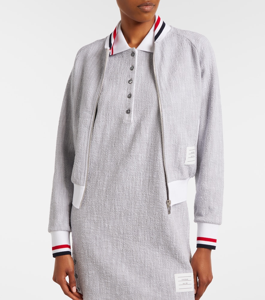 Thom Browne Cotton-blend bomber jacket