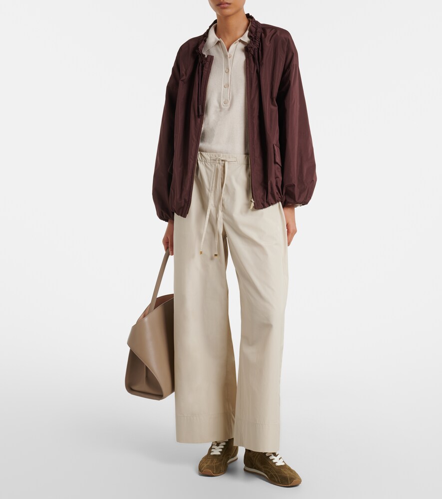 'S Max Mara Cotton poplin wide-leg pants