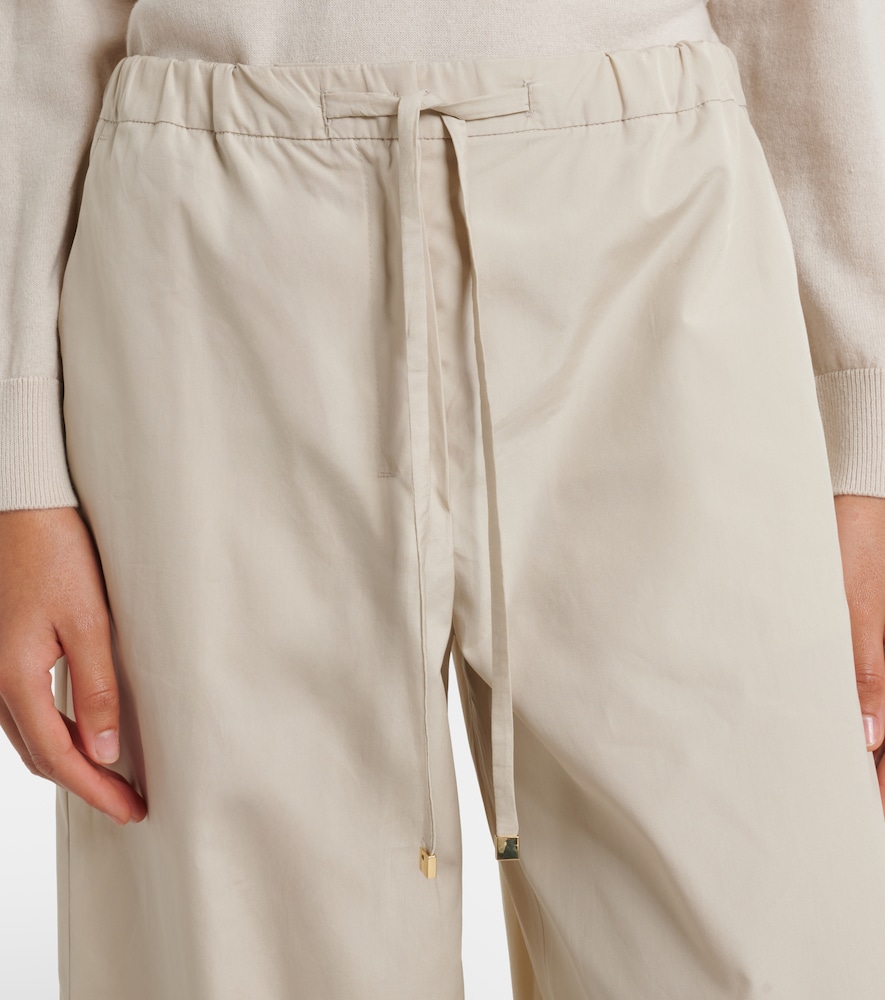  's Max Mara 's Max Mara Cotton Poplin Wide-leg Pants 
