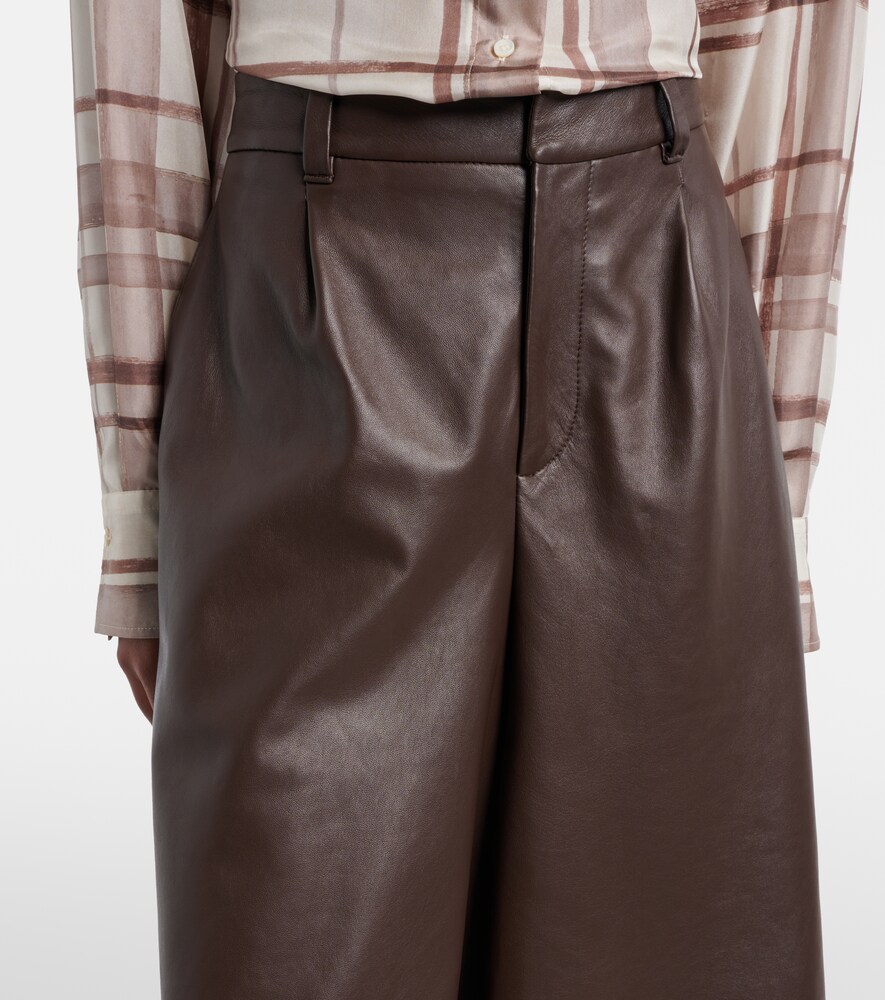  Brunello Cucinelli Brunello Cucinelli Leather Bermuda Shorts 