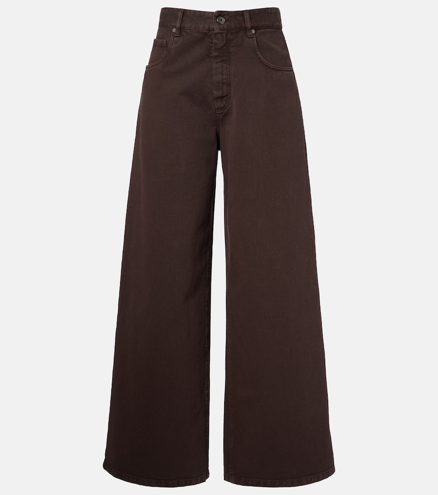 Brunello Cucinelli Women's Brown Monili Wide-Leg Jeans UK Size 22 - Mytheresa