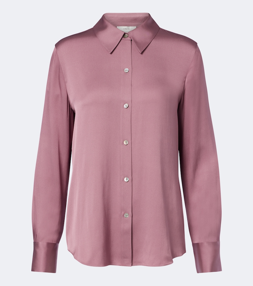 Camicia in misto seta
