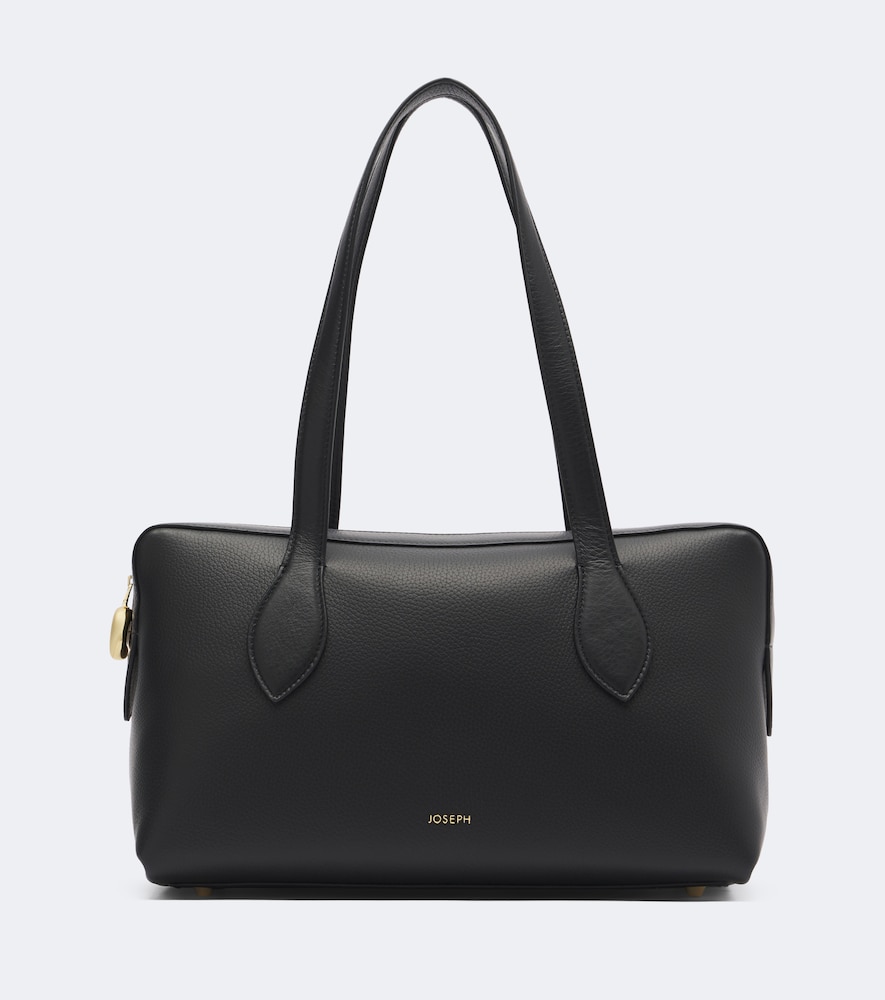 Joseph Loaf Medium Leather Shoulder Bag In Black