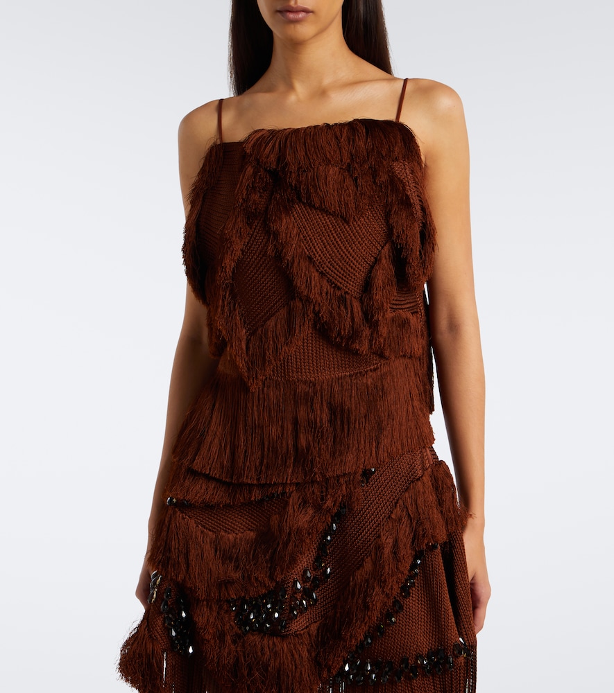 Braided Fringed Top