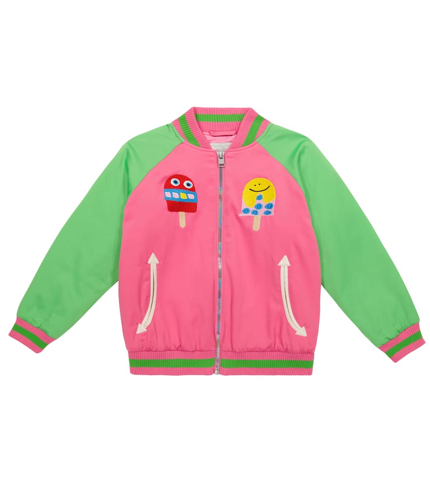 Stella McCartney Kids Appliquéd satin jacket
