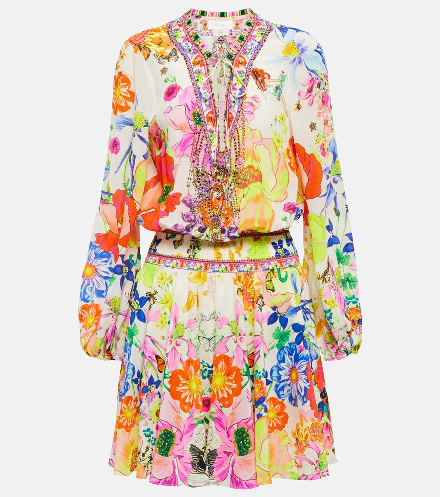 Camilla Fairy Gang Shirred Mini Dress | ModeSens
