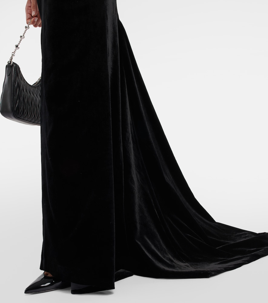  Alessandra Rich Alessandra Rich Cutout Velvet Gown 