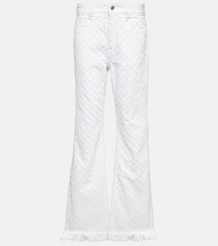Isabel Marant High-rise straight eyelet jeans