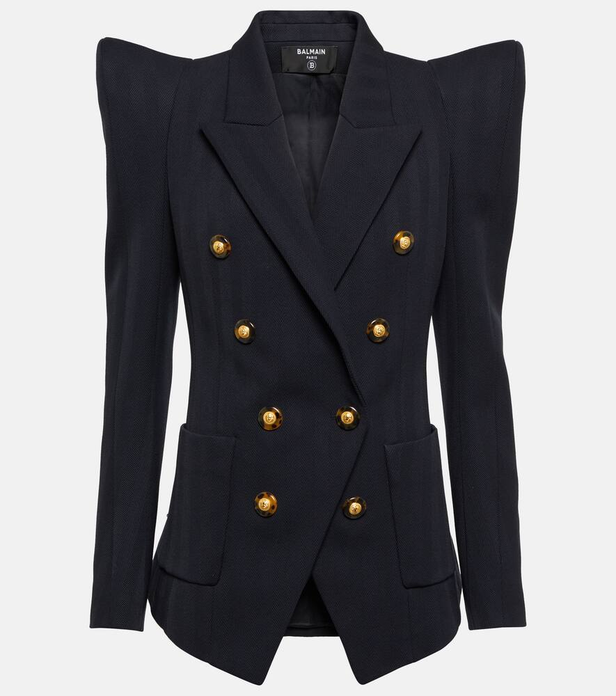 Balmain Double-breasted virgin wool blazer