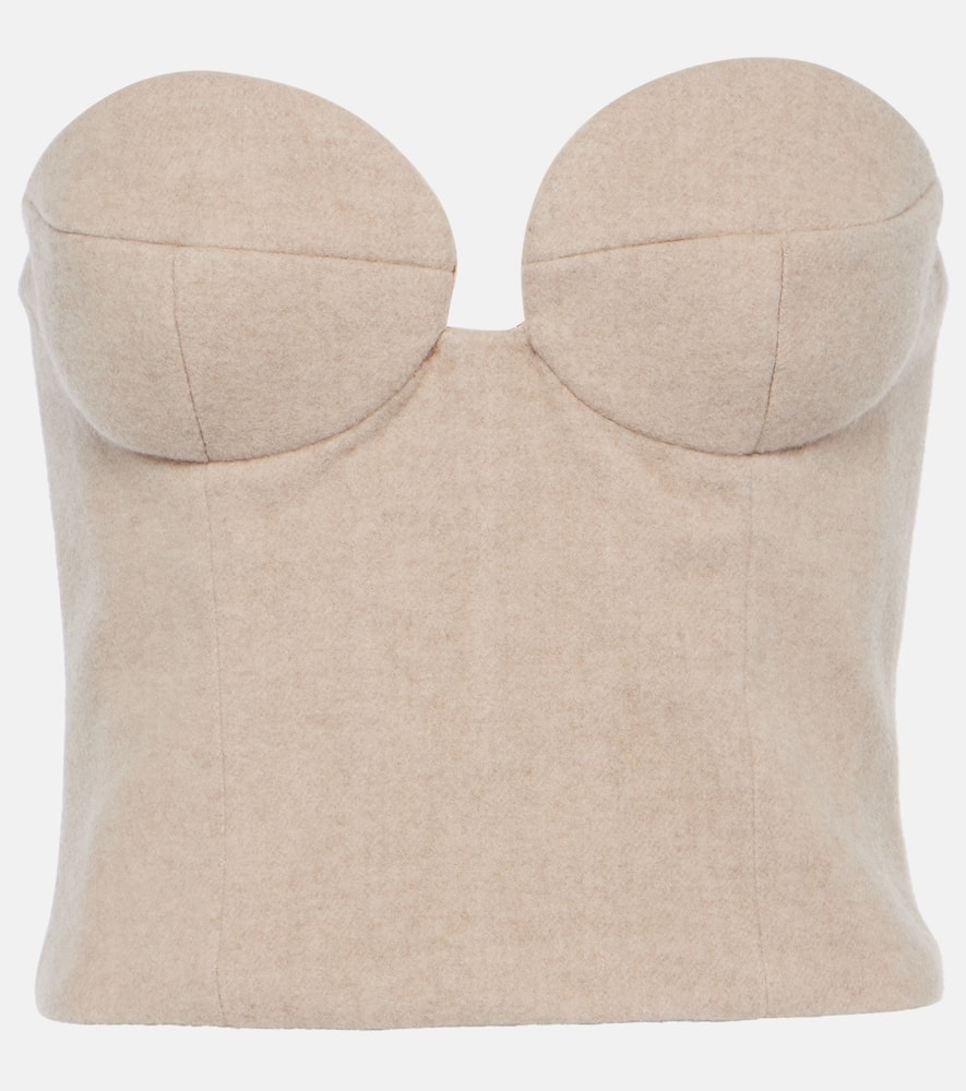 Magda Butrym Cashmere bustier