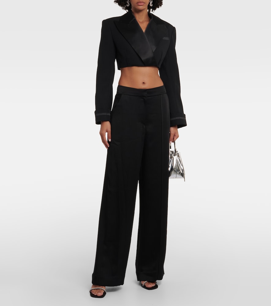  Simkhai Simkhai Clare Cropped Wool-blend Blazer 