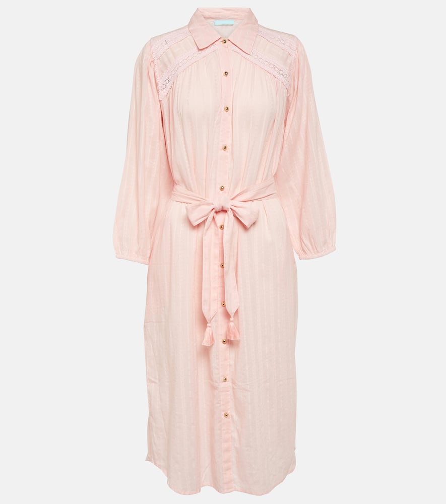 Cressida belted cotton shirt dress