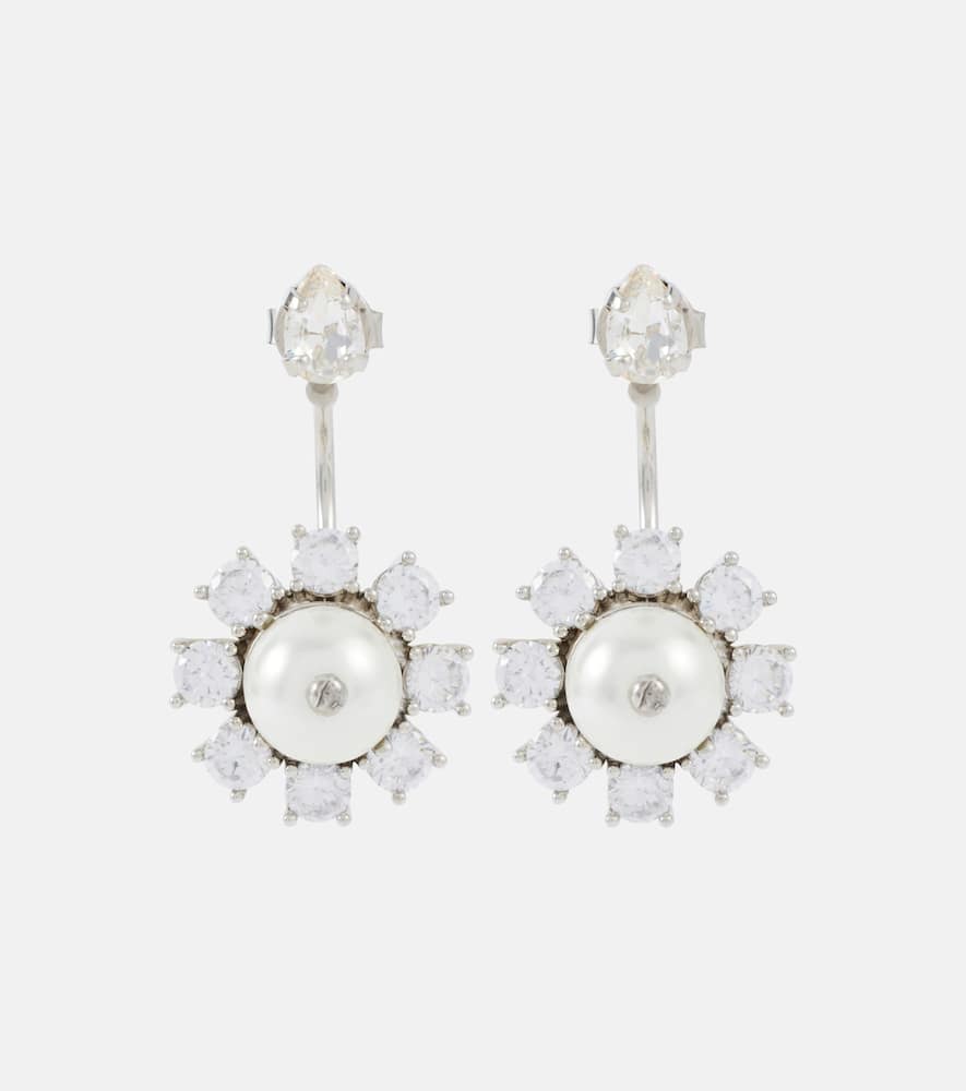 Simone Rocha Daisy embellished faux pearl earrings