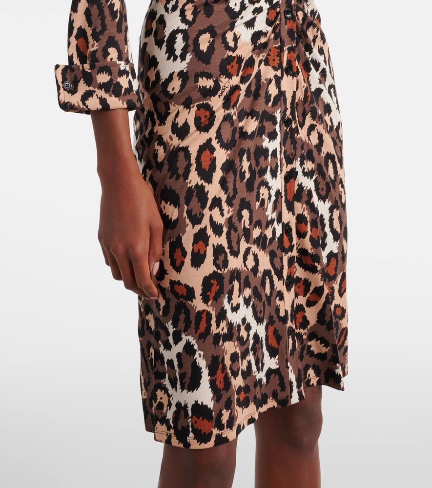 Diane Von Furstenberg Sheska Leopard-print Midi Dress In Jungle Cat Sm