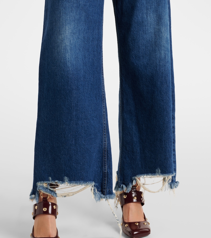  Chloe Chloé Jeans Anchos De Tiro Medio 