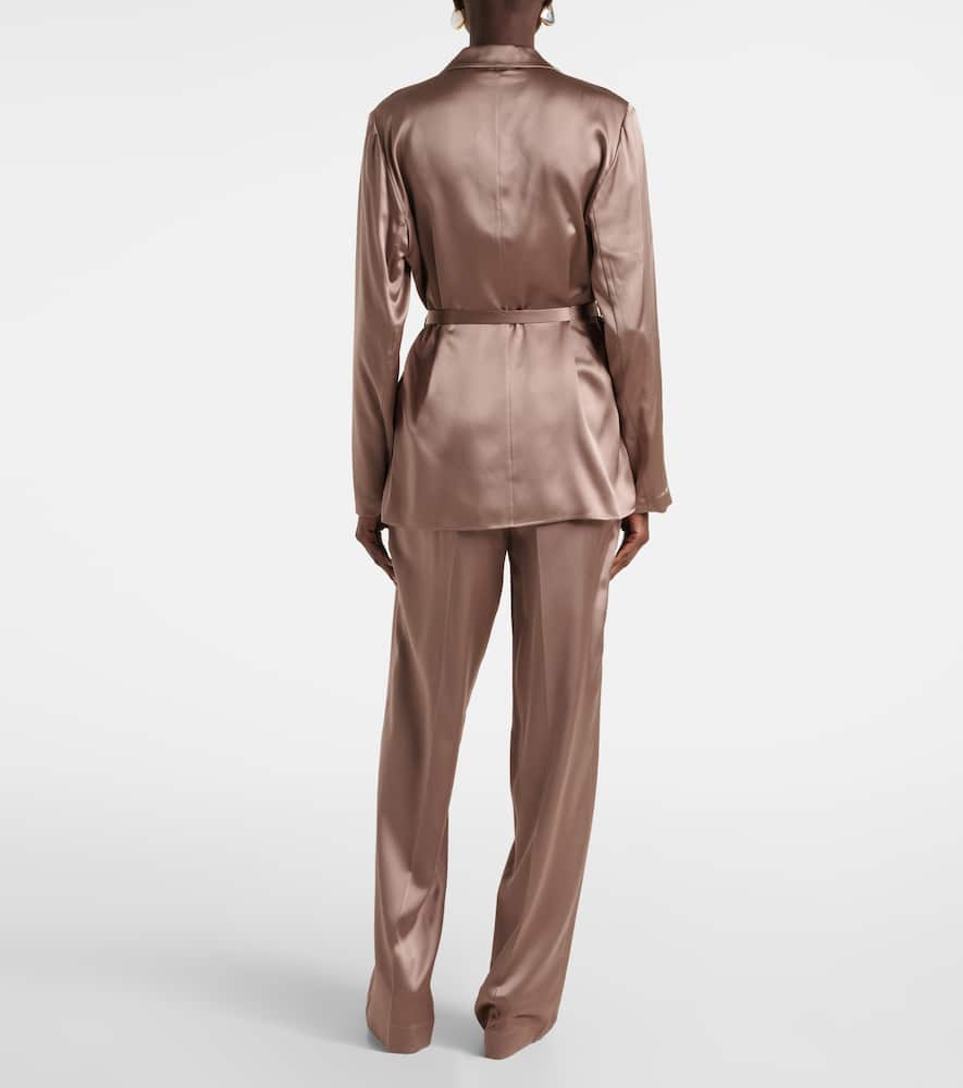 Joseph Joubert Silk Satin Jacket In Neutrals