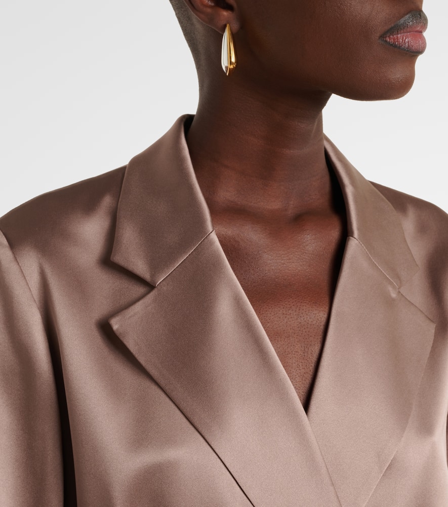 Joseph Joubert Silk Satin Jacket In Neutrals