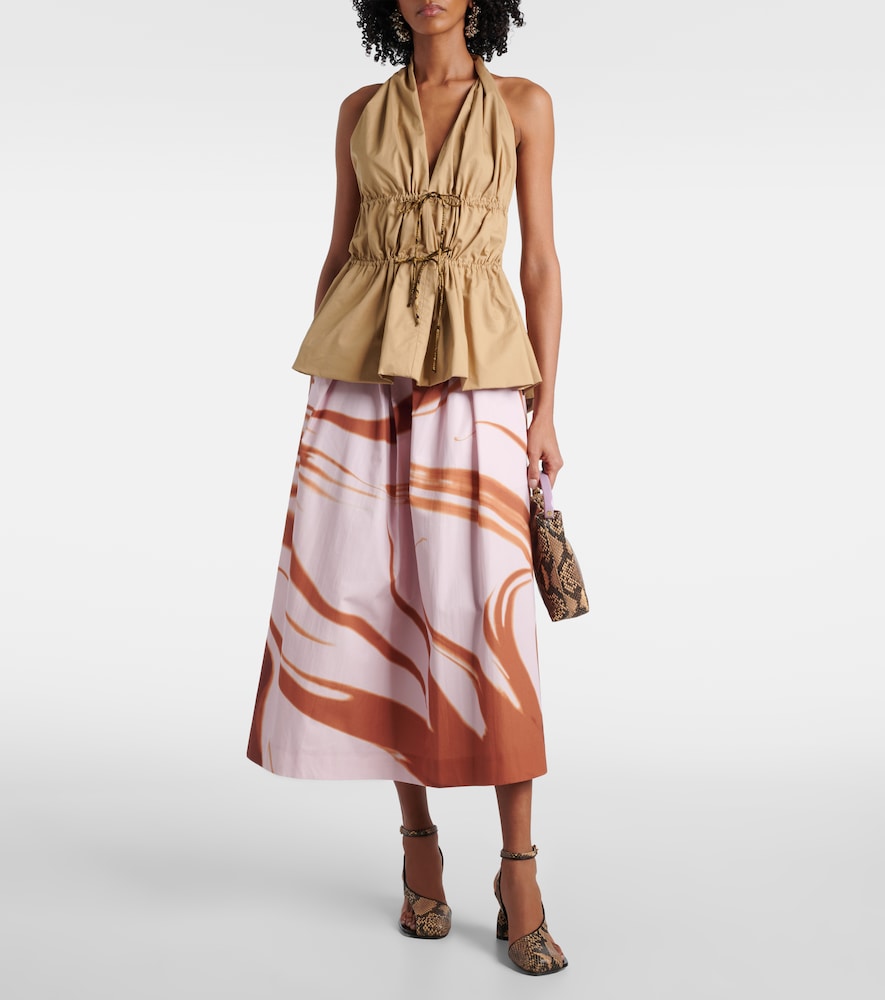  Dries Van Noten Dries Van Noten Top Aus Baumwollpopeline 